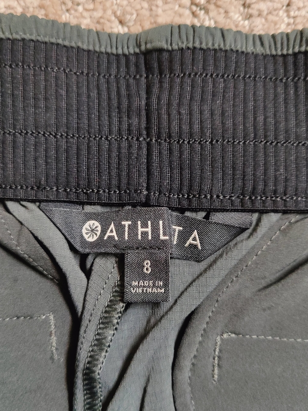 Athleta Olive Green Track Joggers